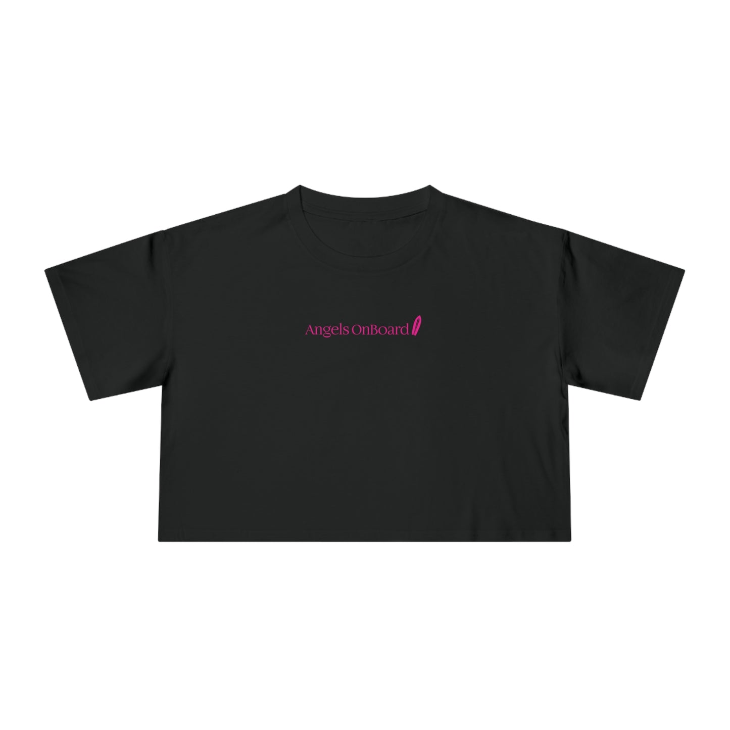 AOB Lipstick Print Crop Tee