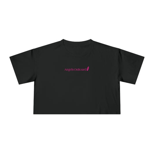 AOB Lipstick Print Crop Tee